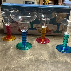 Set of 4 Margarita Glasses